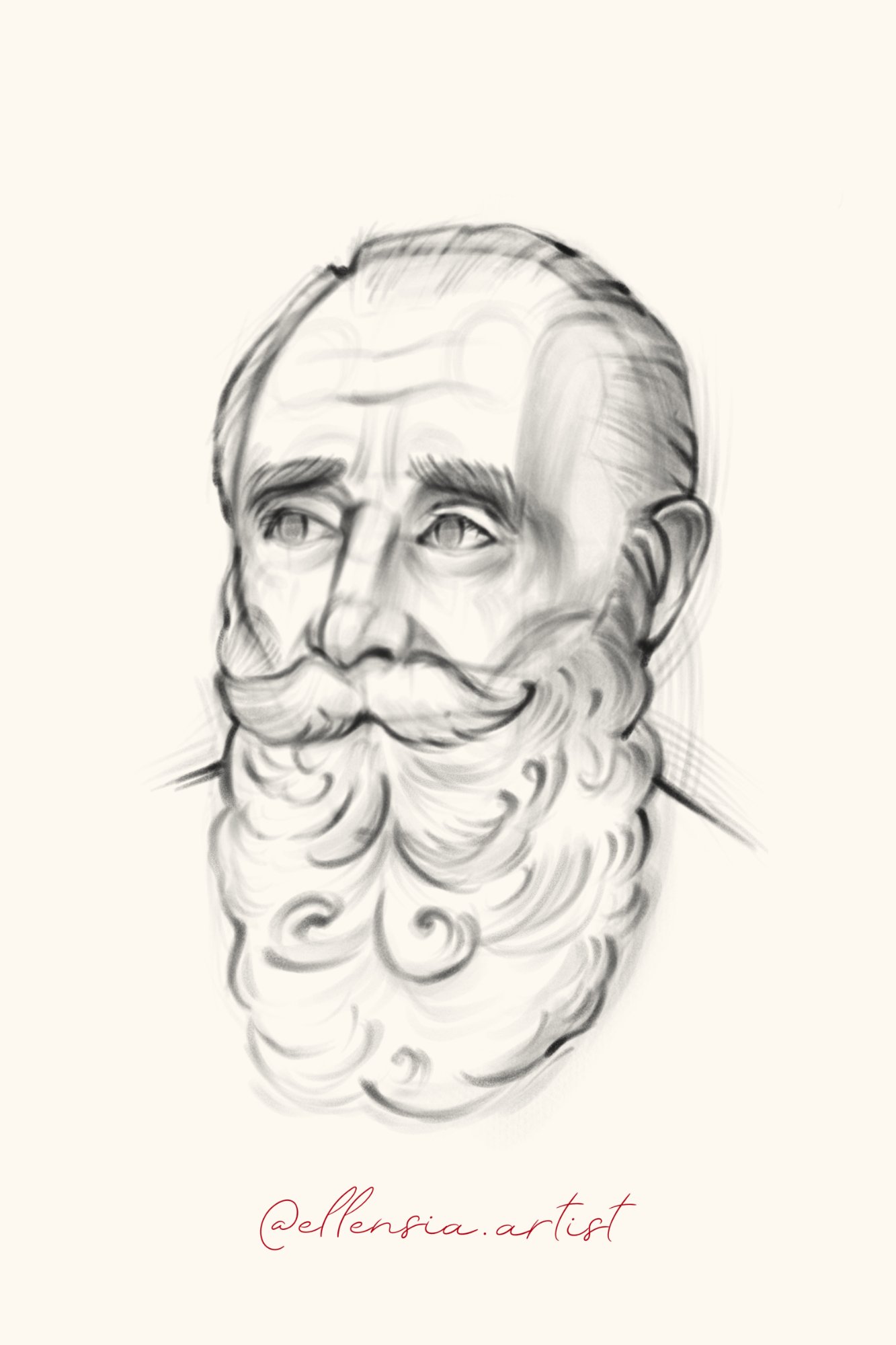 Олівцевий скетч чоловіка